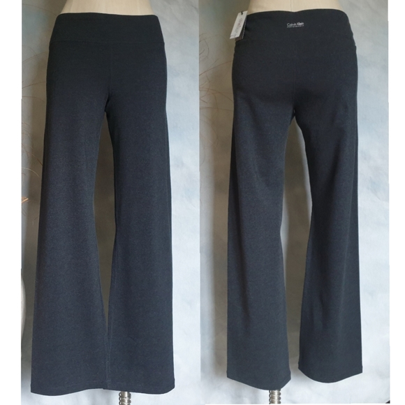 CK Performance Dark Grey Quick Dry Active Straight Wide Leg Yoga Pant Boot Cut M - Picture 2 of 16